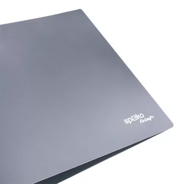   Gyűrűskönyv SPOKO ReLeaf PP A/4 35 mm 4 gyűrű SoftTouch szürke