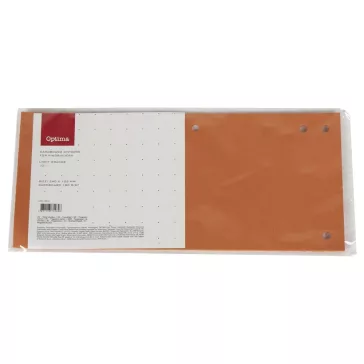Elválasztócsík OPTIMA 105x240mm narancssárga 10 darabos