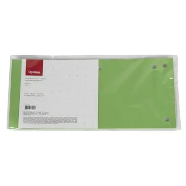 Elválasztócsík OPTIMA 105x240mm zöld 10 darabos