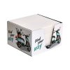 Kockatömb fehér FORTUNA 9x9x6 cm mintás tartóban