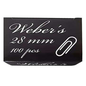 WEBER S Gemkapocs WEBER'S 28mm nikkel 100 darabos