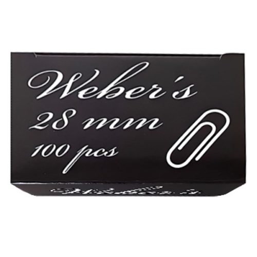 WEBER S Gemkapocs WEBER'S 28mm nikkel 100 darabos