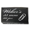 WEBER S Gemkapocs WEBER'S 33mm nikkel 100 darabos