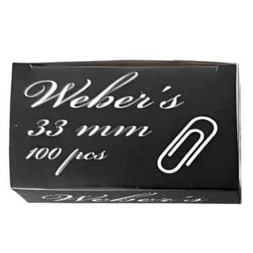 WEBER S Gemkapocs WEBER'S 33mm nikkel 100 darabos