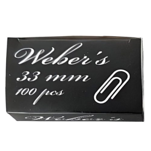 WEBER S Gemkapocs WEBER'S 33mm nikkel 100 darabos