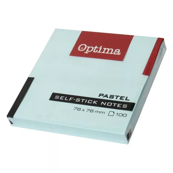 Öntapadós jegyzettömb OPTIMA 75x75mm pasztell kék 100 lap Öntapadós jegyzettömb OPTIMA 75x75mm pasztell kék 100 lap