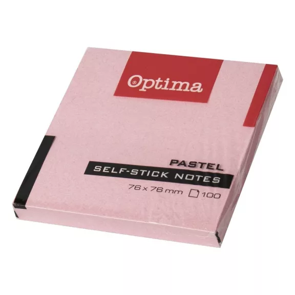 Öntapadós jegyzettömb OPTIMA 75x75mm pasztell rózsa 100 lap Öntapadós jegyzettömb OPTIMA 75x75mm pasztell rózsa 100 lap