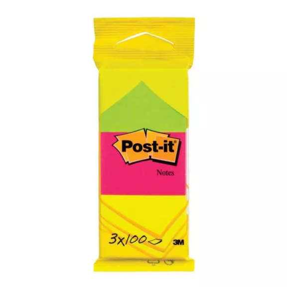 Öntapadós jegyzettömb 3M Post-it LP6812 38x51mm neon 3x100 lap Öntapadós jegyzettömb 3M Post-it LP6812 38x51mm neon 3x100 lap