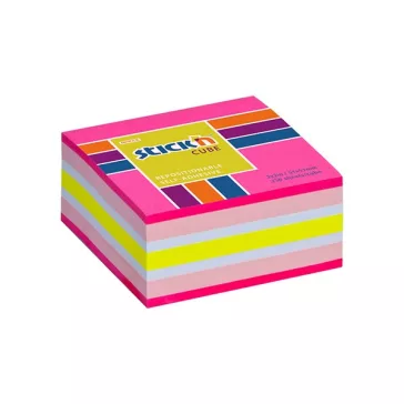   STICK N Öntapadós jegyzettömb STICK'N 51x51mm neon rózsaszín mix 250 lap