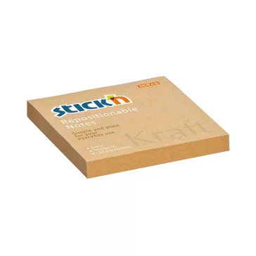   STICK N Öntapadós jegyzettömb STICK'N kraft notes 76x76mm natúr barna 100 lap