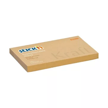   STICK N Öntapadós jegyzettömb STICK'N kraft notes 76x127mm natúr barna 100 lap