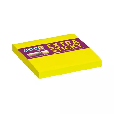   STICK N Öntapadós jegyzettömb STICK'N extra erős 76x76mm neon sárga 90 lap