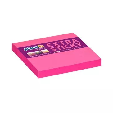   STICK N Öntapadós jegyzettömb STICK'N extra erős 76x76mm neon rózsaszín 90 lap