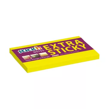   STICK N Öntapadós jegyzettömb STICK'N extra erős 76x127mm neon sárga 90 lap