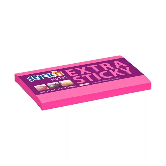 STICK N Öntapadós jegyzettömb STICK'N extra erős 76x127mm neon rózsaszín 90 lap STICK N Öntapadós jegyzettömb STICK'N extra erős 76x127mm neon rózsaszín 90 lap