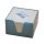 - Kockatömb fehér 9x9x6 cm egyszínű színes tartóban