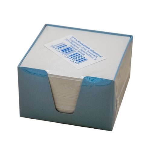 - Kockatömb fehér 9x9x6 cm egyszínű színes tartóban