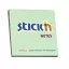STICK N Öntapadós jegyzettömb STICK'N 76x76mm pasztell zöld 100 lap