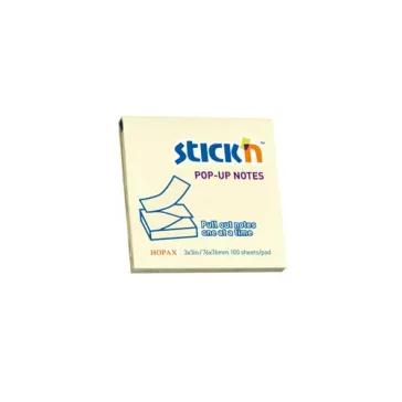   STICK N Öntapadós jegyzettömb STICK'N 76x76mm z-hajtott sárga 100 lap