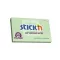 STICK N Öntapadós jegyzettömb STICK'N 76x127mm 360°-ban tapadó zöld 100 lap