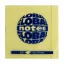 Öntapadós jegyzettömb GLOBAL Notes 3654-01 75x75mm sárga 100 lap