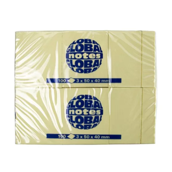 Öntapadós jegyzettömb GLOBAL Notes 3653-1 40x50mm 3x100 lap Öntapadós jegyzettömb GLOBAL Notes 3653-1 40x50mm 3x100 lap