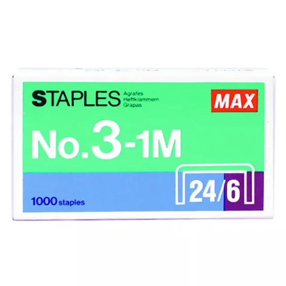 Tűzőkapocs MAX 24/6 1000 darabos Tűzőkapocs MAX 24/6 1000 darabos
