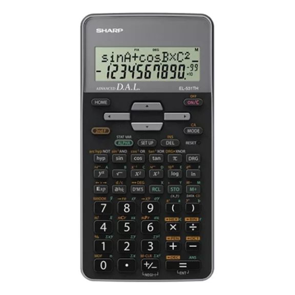 Számológép tudományos SHARP EL-531TGGY 273 funkciós 2 soros 12 digit szürke Számológép tudományos SHARP EL-531TGGY 273 funkciós 2 soros 12 digit szürke