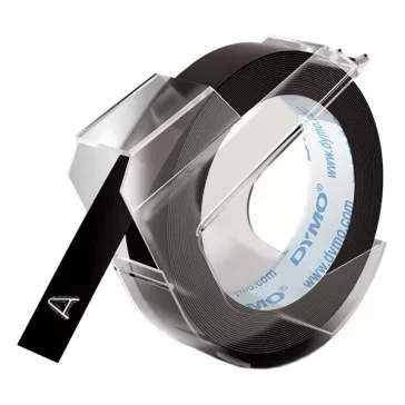   Feliratozó szalag DYMO 3D kézi betűnyomógéphez 9mm x 3m fekete