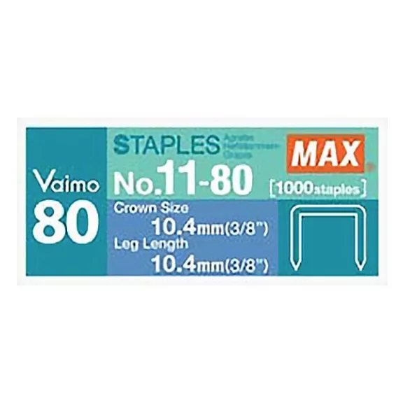 Tűzőkapocs MAX Vaimo 11-80 1000 darabos Tűzőkapocs MAX Vaimo 11-80 1000 darabos