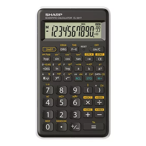 Számológép tudományos SHARP EL-501TBWH 146 funkciós 12 digit fehér Számológép tudományos SHARP EL-501TBWH 146 funkciós 12 digit fehér