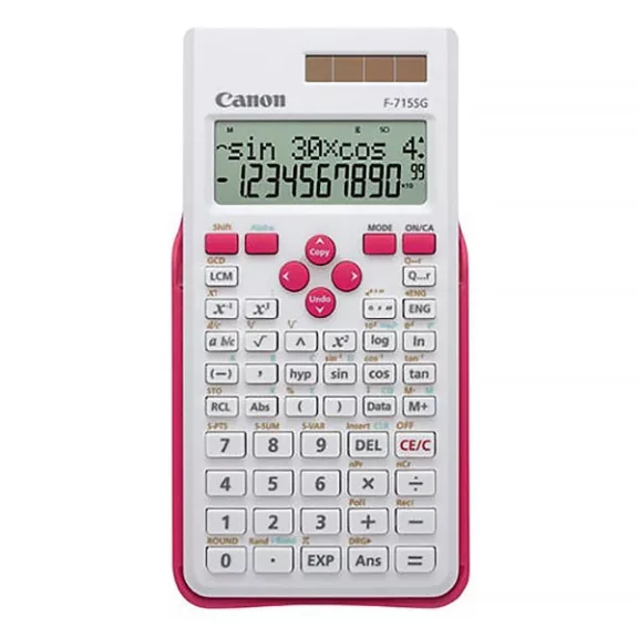 Számológép tudományos CANON F-715SG fehér/magenta 250 funkciós 2 soros 10+2 digit Számológép tudományos CANON F-715SG fehér/magenta 250 funkciós 2 soros 10+2 digit