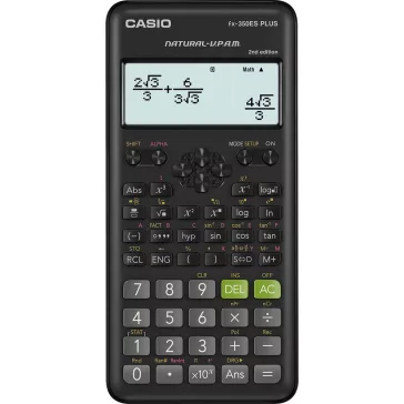   Számológép tudományos CASIO FX 350ES PLUS 2E 252 funkciós 4 soros 15 digites fekete