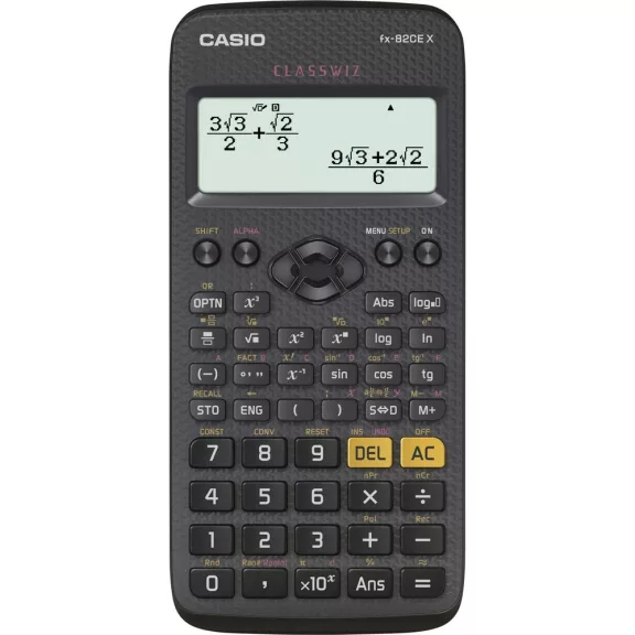 Számológép tudományos CASIO FX 82 CE X 379 funkciós 4 soros 16 digites fekete Számológép tudományos CASIO FX 82 CE X 379 funkciós 4 soros 16 digites fekete