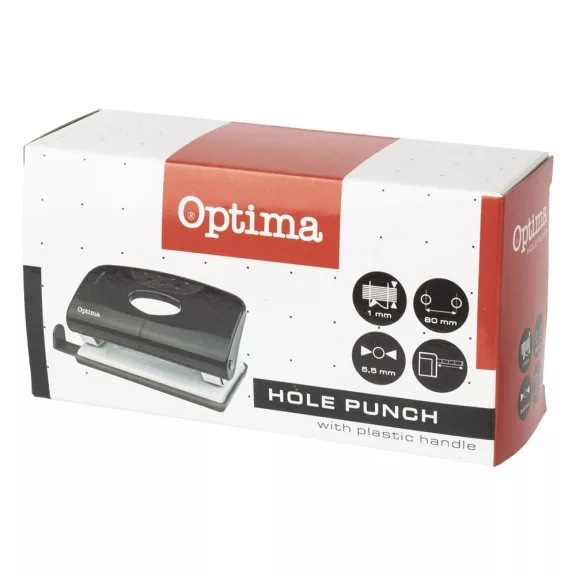 Lyukasztó OPTIMA 2 lyukú fém 10 lap
