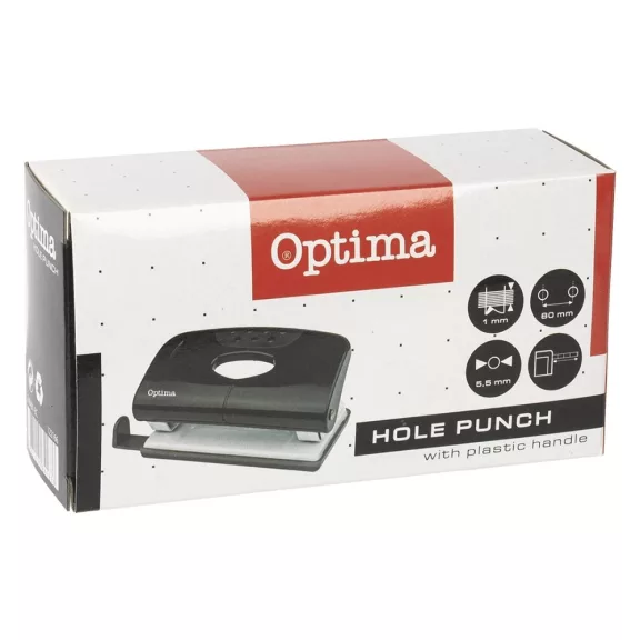 Lyukasztó OPTIMA 2 lyukú fém 10 lap