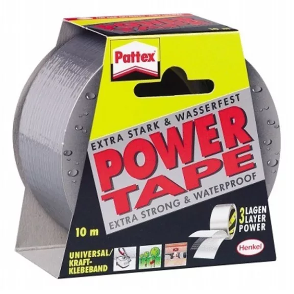 Ragasztószalag HENKEL Pattex Power Tape 50mmx10m ezüst Ragasztószalag HENKEL Pattex Power Tape 50mmx10m ezüst