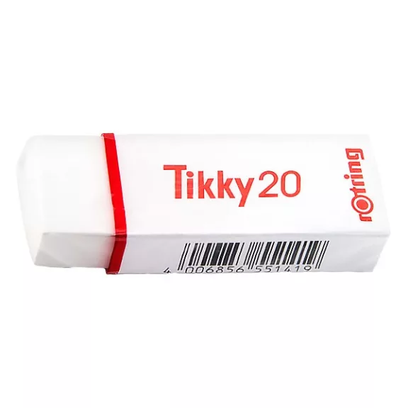 Radír ROTRING Tikky 20 papírtokos 64x12x22mm fehér Radír ROTRING Tikky 20 papírtokos 64x12x22mm fehér