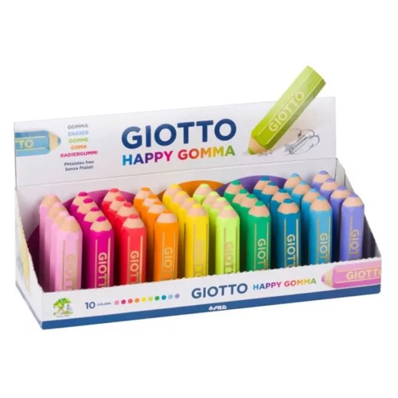 Radír GIOTTO Happy Gomma ceruza formájú élénk színek Radír GIOTTO Happy Gomma ceruza formájú élénk színek