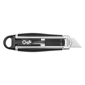   Univerzális vágókés WEDO 18 mm biztonsági 13,6 cm fém test gumi fogórész fém sínnel szürke rövid pengével