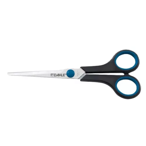 Olló irodai DAHLE 54407 gumifogós 18cm fekete