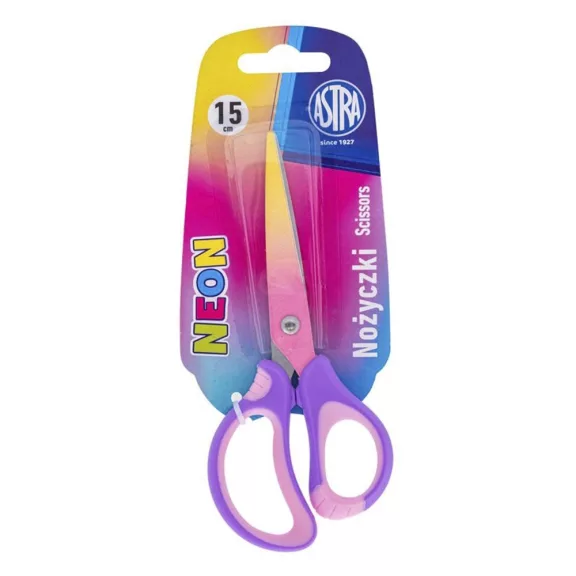 Olló iskolai ASTRA KIDS neon kerekített 15cm Olló iskolai ASTRA KIDS neon kerekített 15cm