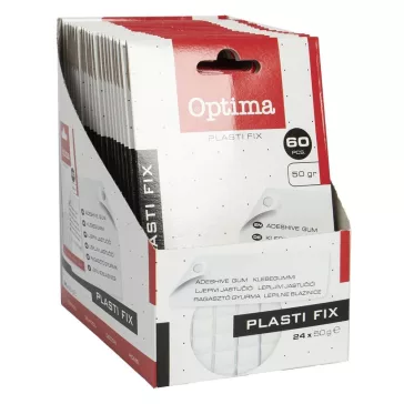 Gyurmaragasztó OPTIMA 50 g fehér 60 kocka/csomag