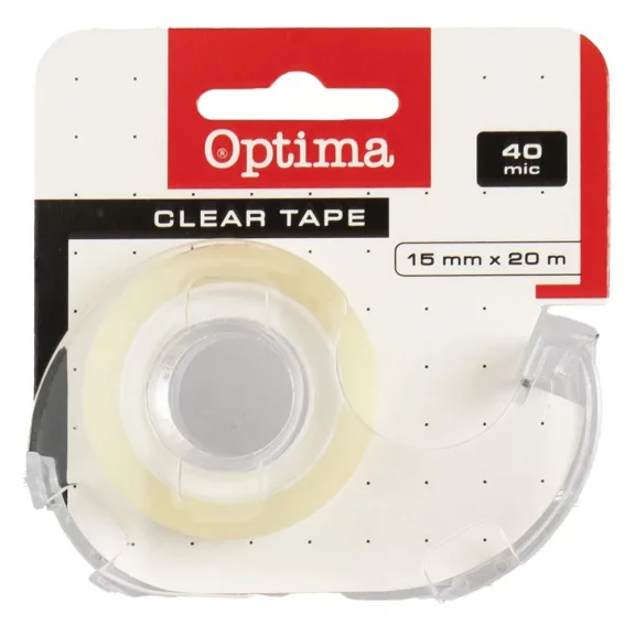 Ragasztószalag OPTIMA 15 mm x 20 m + adagoló Ragasztószalag OPTIMA 15 mm x 20 m + adagoló