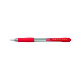  Golyóstoll PILOT Super Grip Ball Point Pen Fine nyomógombos piros