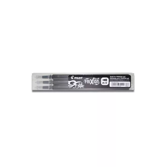 Tollbetét roller PILOT Frixion Clicker/Ball radírozható 0,25 mm fekete 3 darabos Tollbetét roller PILOT Frixion Clicker/Ball radírozható 0,25 mm fekete 3 darabos