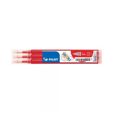   Tollbetét roller PILOT Frixion Clicker/Ball radírozható 0,25 mm piros 3 darabos