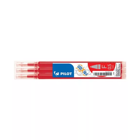 Tollbetét roller PILOT Frixion Clicker/Ball radírozható 0,25 mm piros 3 darabos Tollbetét roller PILOT Frixion Clicker/Ball radírozható 0,25 mm piros 3 darabos