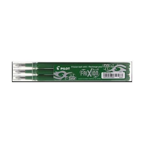 Tollbetét roller PILOT Frixion Clicker/Ball radírozható 0,35 mm zöld 3 darabos
