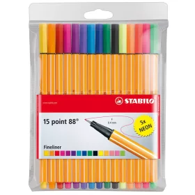 Tűfilc STABILO Point 88 15 darabos (10+5)